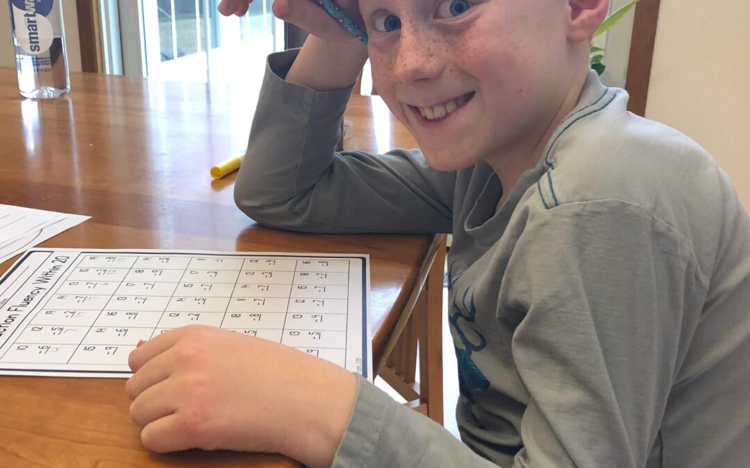 2nd Grade Students Learning at Home